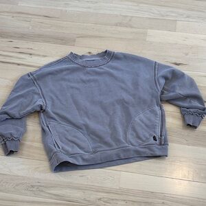 Free People Gray Sweatshirt